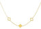 Acura-Styles Damen Kette Kleeblatt Gold Edelstahl 18 Kt. Vergoldete Kette Wasserfest Nickelfrei Halskette Vierblättriges Design Schmuck mit Anhängern Geschenk Damen