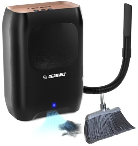 Gearwiz Touchless Automatic Electric Vacuum Dustpan with Nozzle Attachment – Hands-Free, Multi-Mode Floor Cleaner for Professional Use