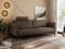 MKS MEBLE 3 Sitzer Sofa mit Schlaffunktion Schlafsofa mit Metallgestell Couch mit Schlaffunktion Bettsofa mit Großer Liegefläche von 200 L × 140 B - Braun Velvet - Salento