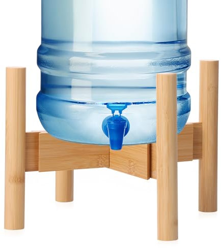 Fyeme 2pcs Getränkespender Ständer Holz Pitcher Stand Halter Einstellbares Getränkekrug Ständer Wasserkrug Ständer STEMSER Stand