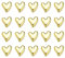 PATIKIL Fridge Magnets, 22 Pcs Love Heart Decorative Magnets Cute Refrigerator Magnets Decorative Magnetic Stickers for Home Kitchen Whiteboard Cabinet Locker, Gold Electroplating