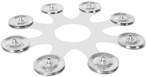 mioosho Becken Glocken Zubehör Drum Becken Ringe Drum Becken Glocken Trommel Becken Ringe Metall Textur Drum Zubehör Set