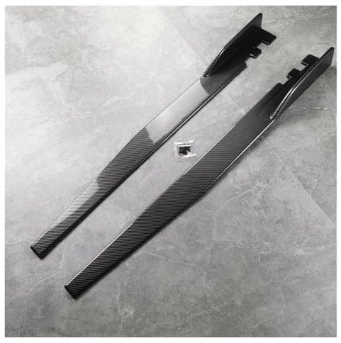 Seitenschweller Für F44 216d 218i 218d 220i 220d M235i 4-türer 2020-2024 Bodykits Tuning Seitenschweller Verlängerung Schweller Lippensplitter Splitter(Carbon Look)