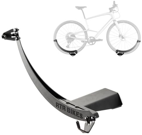 RTR BIKES MOON 2 Professional Fahrradaufhängung Fahrradhalterung für die Wand - Wandhalterung Ideal zum Platzsparenden Aufhängen vom Fahrrad für Zuhause, Garage und Fahrradladen