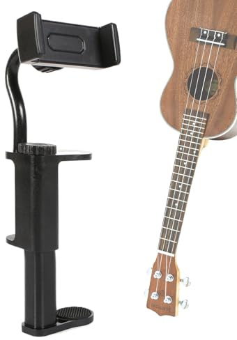 ETUCYNG Gitarren Kamerahalterung - Telefonhalter Klemmhalterung - Verstellbare Handyhalterung Zum Videoanrufen, Entspannen, Trainieren, Lesen Unterwegs
