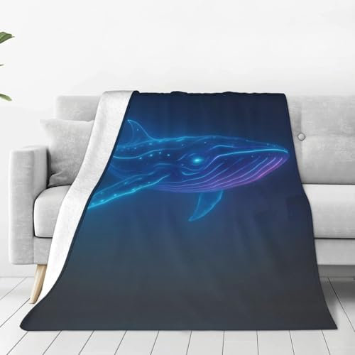 asbwuo Coperta in micro pile ultra morbida Whael, calda e accogliente, per divano, letto e soggiorno60 x50
