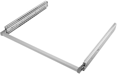 SOTOOLS FIX1-Set Schubladenschienen, 1500 mm, max. 200 kg, Grau, Vollauszug | Schwerlast-Vollauszug verzinkt, mit Einhandverriegelung per Griffstange, für Camper und Wohnmobil, 19 ± 0,5 x 75,8 ± 0,5 mm.