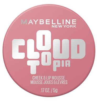 Maybelline Blush & Lip Mousse, Cloudtopia, Up to 14H Wear, Enchanted Mauve | For Up To 14 Hour Colour, Resists Sweat, Transfer Resistant, Crease Proof, Cheek and Lip Mousse