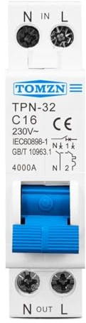 Leitungsschutzschalter,Sicherungsautomat DPN 1P+N 25A Mini-Leistungsschalter MCB(32A)