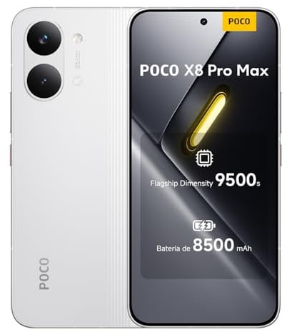 POCO X8 Pro Max, Smartphone 12+256GB, Bianco, Dimensity 9500s