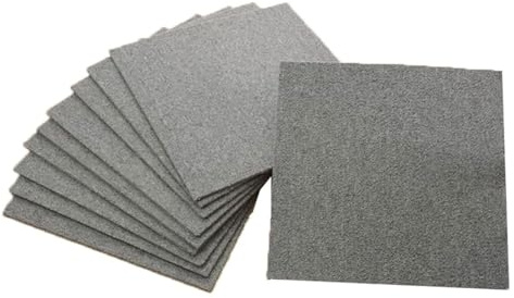Teppichfliesen, selbstklebend, for Abziehen und Aufkleben, 30,5 x, cm, waschbar, rutschfest, Heimtextilien-Teppichfliese(Grey)