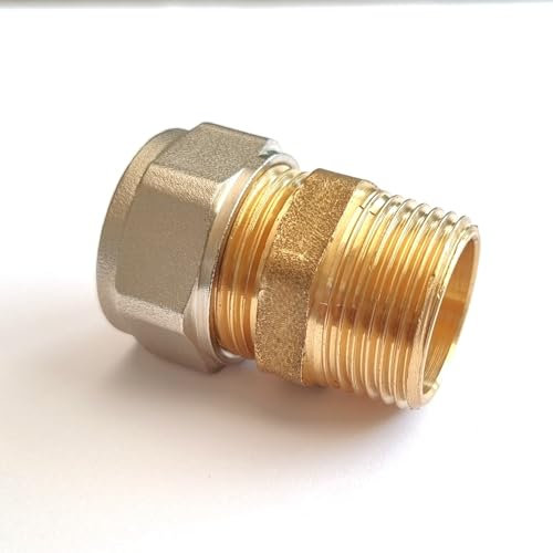 H2O-Flex® 20er Schraubfitting - Übergang mit 3/4 Aussengewinde für Klemmringverschraubung für Aluverbundrohr und Mehrschichtverbundrohr DVGW
