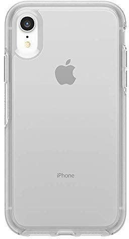 OtterBox iPhone XR Symmetry Series Case - CLEAR, ultra-sleek, wireless charging compatible, raised edges protect camera & screen