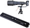 iShoot 220mm Long Camera Quick Release Plate, Double Slides, with Function Extension Holes 1/4 Screws, Compatible with Arca-Swiss Fit Tripod Head Panning Head Panorama Head Panoramic Head Clamp