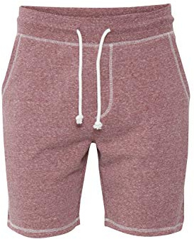 !Solid Toljan Herren Sweatshorts Kurze Hose Jogginghose mit Melierung und Kordel Regular Fit, Größe:XL, Farbe:Wine Red Melange (8985)