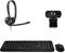 NONSOLOINFORMATICA Kit tastiera mouse senza fili con webcam full hd 1080 cuffie con microfono per videoconferenze, skype, zoom, google meet, teams, didattica e smart working (KIT-SMART-WORK)