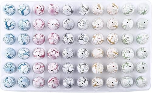 Deror Kinder Pädagogisches Neuheitsspielzeug Magisches Wasser Schlüpfen Dinosaurier-Ei-Spielzeug Aufblasbare Wachsende Eier Knacken Neuheits-Spielzeug Mini Dino-Ei(White Crack)