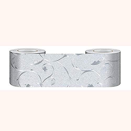 Frise Murale Autocollant Papier Peint Autocollant imperméable en PVC Plinthe Autocollant de cuisine et de salle de bain Décor Mural vigne 10cm X 500cm