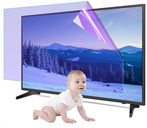 KELUNIS TV Screen Protector, Blue Light Filter Matte Anti-Glare Film for 32-75 Inch Monitor, Relieve Eye Strain And Sleep Better, Easy Install,75 (1645 * 931)