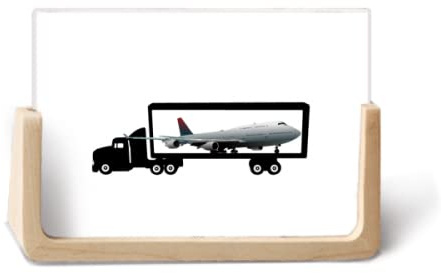 Fotorahmen für Flugzeuge, LKW, Laden, Transport, Holz, Tischdekoration