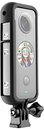 Goshyda Frame Case for Insta360 ONE X2, Panorama Camera Aluminum Frame Cage Protective Cover with 1/4 Screw Hole Camera Tripod Adapter Mount