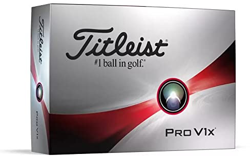 TITLEIST Pro V1X Golf, Erwachsene, Unisex, Weiß, 12 Bälle