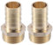 A ABSOPRO 2 Stück Schlauchanschluss 3/4 Zoll Schlauchtülle Messing Widerhaken Rohr Stecker Adapter 19mm