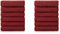 nottoc Gästetücher Bordeaux Rot - Gästehandtücher Set 12 Teilig 30 x 50 cm aus 100% Baumwolle - Gästetuch Dunkelrot