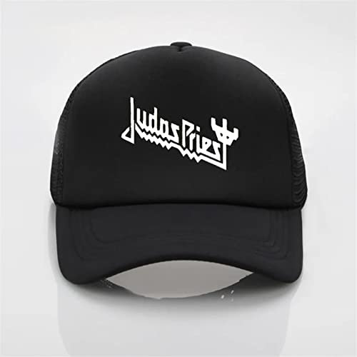 Baseballkappe Hiphop Sonnenhut Modehut Priest Heavy Metal Mesh Cap Sommer Männer Frauen Rock Baseball Caps Rockmusik Fans Trucker Hut Snapback Verstellbare Geburtstagsgeschenke