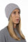 Bo.MA. Gerippter Hut aus 100 % reinem Kaschmir, für Herren und Damen, hergestellt in Italien, Wintermütze, Kaschmirmütze, Wintermütze, Wintermütze, Kopfhörer, Kleidung, Geschenk, hellgrau, One size
