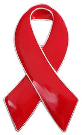 HOOLRZI Brosche, Anstecknadel, rotes Band, Anstecknadel, Tuberkulose, HIV, AIDS, Aufklärung, Brosche, Hoffnungsband, Emaille-Anstecknadeln, Abzeichen für Wohltätigkeitsveranstaltungen