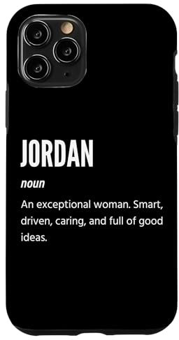 Hülle für iPhone 11 Pro Jordan Geschenke, Substantiv, Eine außergewöhnliche Frau