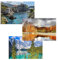 MISITU Mini Puzzle für Erwachsene Kleine Puzzle 150 Teile für Kinder über 14 Jahre (Kroatien Dubrovnik, Kanadische Rocky Mountains, Vereinigte Staaten Adirondack),3er-Pack