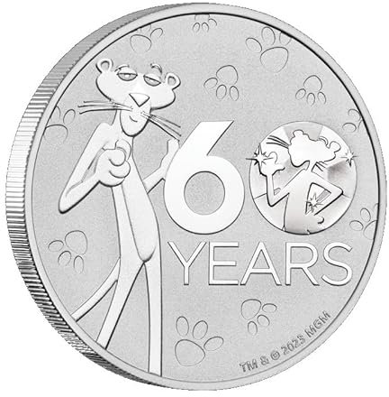 1 unze Silbermünze Rosarote Panther 60. Jubiläum 2024 1 oz Silber Silver coin nur 25.000 Stück