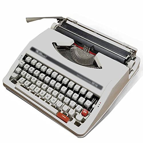Vintage-Schreibmaschine für den normalen Gebrauch, manuelle Retro-Schreibmaschine, Vintage-Schreibmaschinen, tragbare, altmodische mechanische Schreibmaschine – erhältlich in Zwei Farben, gebrochene