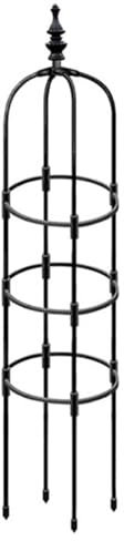 Garden Obelisk Arch Rose Bushes Support Stake,Tower Obelisk Garden Trellis,Tall Metal Obelisk Plant Support Gardening Climbing Frame for Climbing Plants (150cm High,Bottom Diameter 28cm)