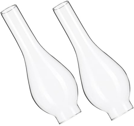 ORFOFE 2pièces Cheminées Transparentes pour Lampe à Pétrole Abat-Jour pour Lampe à Huile Remplacement De Globe De Lot
