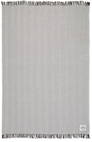 Borussia Dortmund Unisex – Erwachsene BVB Baumwolldecke 150 x 200 cm (GOTS) Decke, Grau