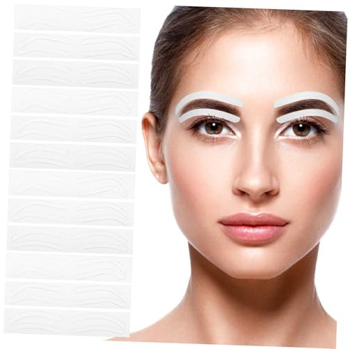 LALADEFIEE 12blätter Selbstklebende Augenbrauen Schablonen Für Anfänger Einfache Anwendung Für Augenbrauenformung Leicht Und Praktisch Für Makeup Und Tattoo Geeignet