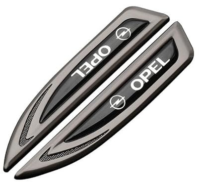 Auto Emblem Aufkleber, für Opel Astra Insignia Mokka Corsa Vectra Meriva Crossland X Vivaro Zafire Abzeichen Aufkleber Vordere und Hintere Emblem Abzeichen Dekoration Auto Exterieur Modifizierte