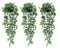 Authentic Greenery - Paquete de 3 plantas artificiales pequeñas en maceta, plantas colgantes falsas realistas