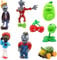 8 Pcs Plants vs. Zombies Figures Set Cake Topper Theme Party Supplies Toys Plants Party Supplies Plants vs. Zombies Cake Decoration Great Gifts for Kids and Fans