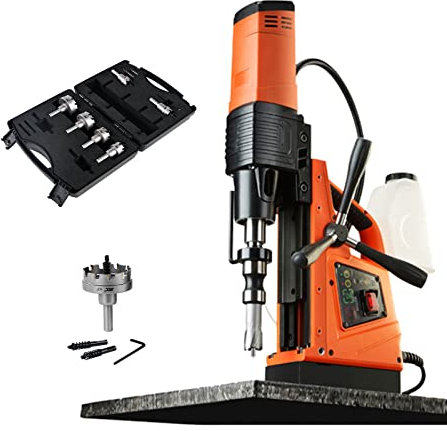PASPRT 1500W Magnetic Drill Press with 2-3/8 Inch (60mm) Annular Boring Diameter MD60 Magnetic Force Magnetic Drilling System