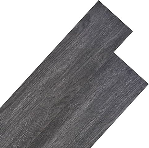 Baumaterialien, Bodenbelag & Teppich, PVC-Bodenbelag, nicht selbstklebend, 5,26 m², 2 mm, Schwarz und Weiß