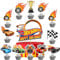 25 Pcs Car Cake Toppers for Kids - Hot Car Cupcake Decorations, Birthday Party Supplies