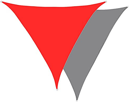 Parasole triangolare impermeabile, 6 x 6 x 6 m, per patio, giardino, cortile, piscine, garage