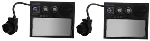 Homoyoyo 2stücke Automatischer Schweißhelm-objektiv Mit Einstellbarer Helligkeit Für Schweißer Selbstüberwachendes Dunkles Filterglas Leicht Langlebig Für Profis Und -enthusiasten