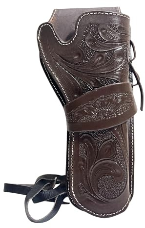 warreplica Old Western Gun Holster aus Vollnarbenleder, graviert, handgefertigt, Cowboy, handgefertigt, Pistole, Revolver, Schnellziehvorrichtung, Piraten-Cosplay-Ausrüstung – Reproduktion