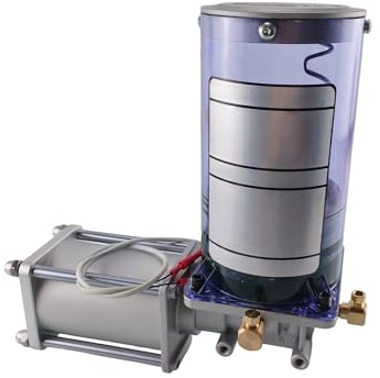 Pompa a pistone pneumatica for lubrificazione idraulica automatica ad aria