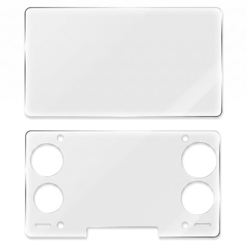 Lot de 2 films de protection d'écran en verre trempé pour console de jeu AYN-THOR avec double écran HD et protection anti-rayures